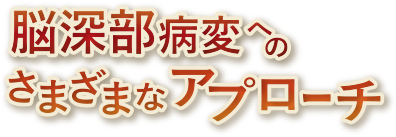 脳深部病変へのさまざまなアプローチ